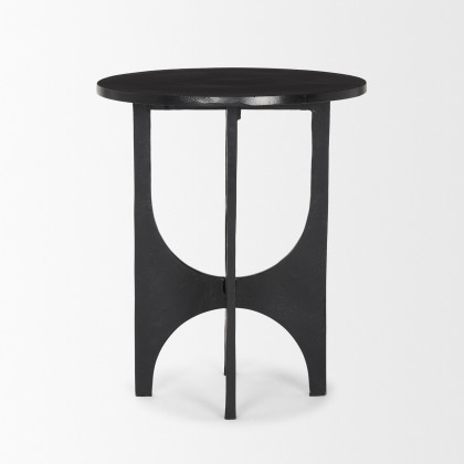 Mercana - Sobi Accent Table in Black, Metal