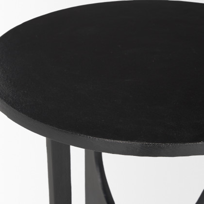 Mercana - Sobi Accent Table in Black, Metal