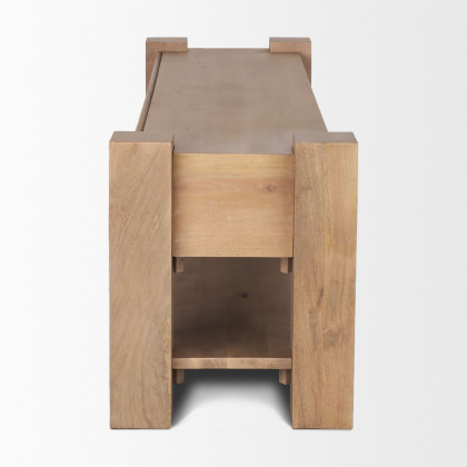 Mercana - Beth Media Console in Light Brown, Wood