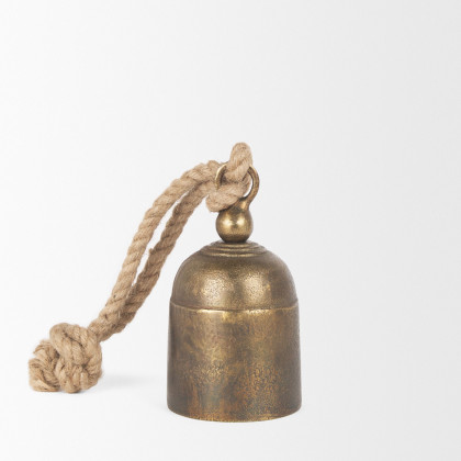 Mercana Quincy Small Metal Decorative Bell Object - Gold