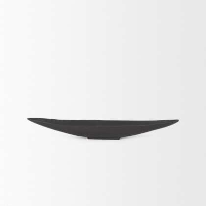 Mercana Piero Metal Decorative Bowl - Black, Small