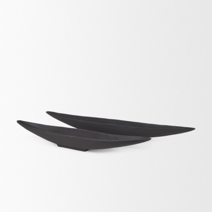 Mercana Piero Metal Decorative Bowl - Black, Small