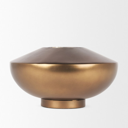 Mercana Quiana Large Metal Vase - Gold