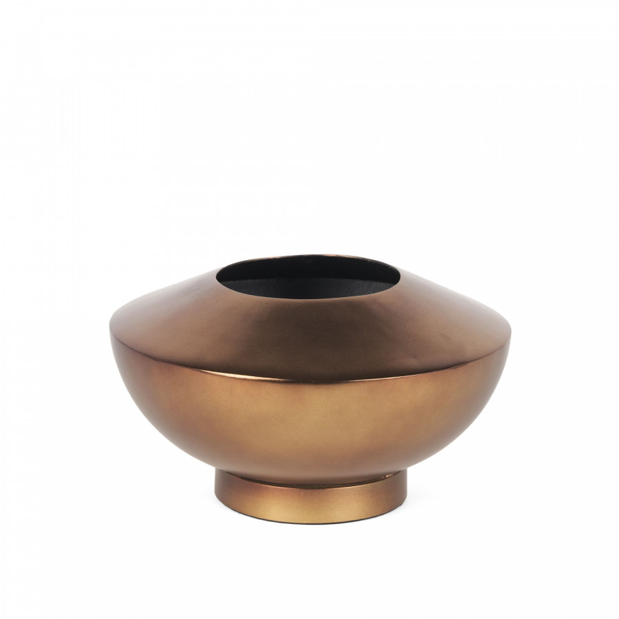 Mercana Quiana Medium Metal Vase - Gold