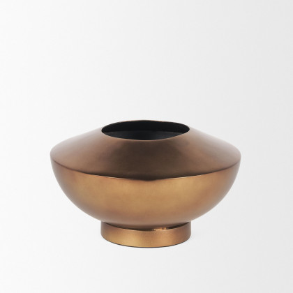 Mercana Quiana Medium Metal Vase - Gold