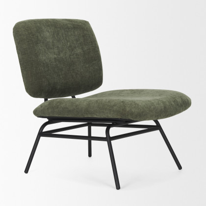Mercana Nora Upholstered Accent Chair - Green, Fabric