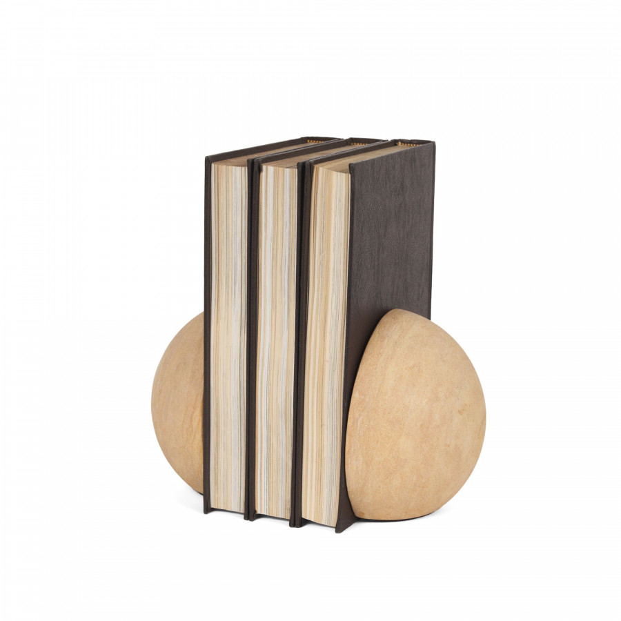 Mercana - Rahmi Sandstone Orb Bookends