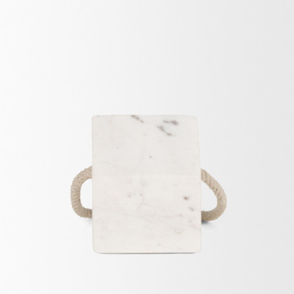 Mercana Raena Marble House Door Stopper - White