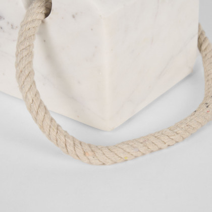 Mercana Raena Marble House Door Stopper - White