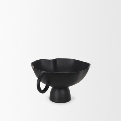 Mercana Radka Metal Decorative Bowl - Black, Small