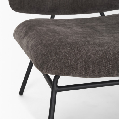 Mercana Nora Upholstered Accent Chair - Gray, Fabric