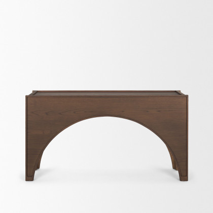 Mercana - Laraya Dark Brown Wood Arched Console Table