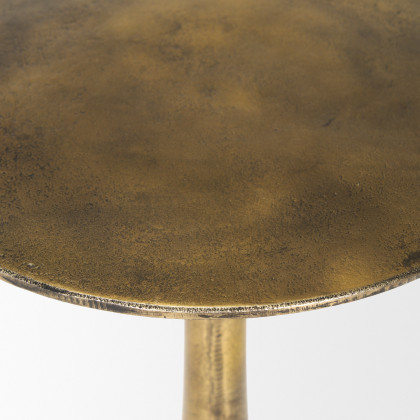 Mercana Risha Small Accent Table - Gold, Metal