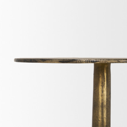Mercana Risha Small Accent Table - Gold, Metal