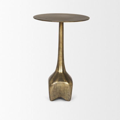 Mercana Risha Large Accent Table - Gold, Metal