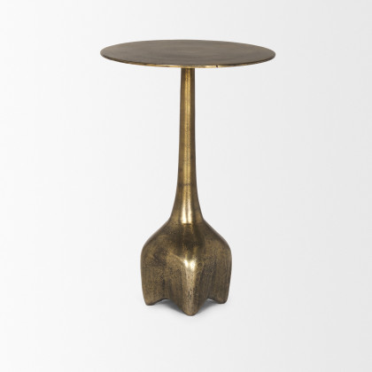 Mercana Risha Large Accent Table - Gold, Metal