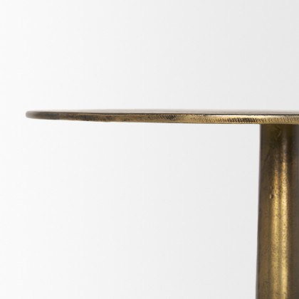 Mercana Risha Large Accent Table - Gold, Metal