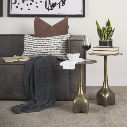 Mercana Risha Large Accent Table - Gold, Metal