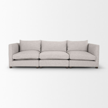 Mercana Halston 3 Piece Sofa - Light Gray