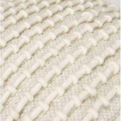 Mercana - Sakaye Pouf in Beige, Fabric