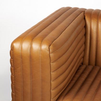Mercana Ricciardo 82,5" 3 Seater Sofa - Cognac, Leather
