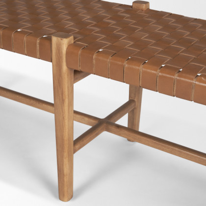 Mercana Shane Bench - Brown - Medium, Wood