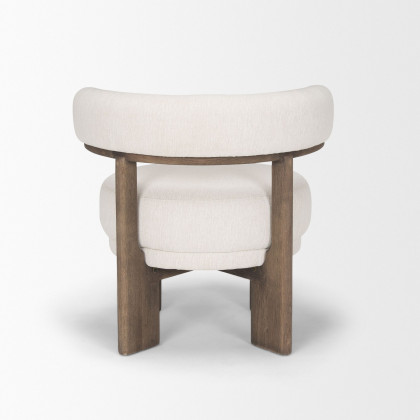Mercana - Souvik Accent Chair in Oatmeal, Fabric