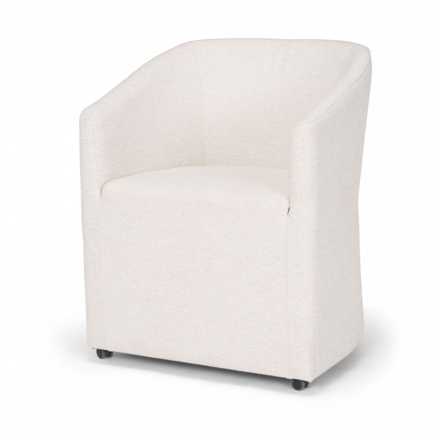 Mercana - Sondra Dining Chair in Oatmeal, Fabric