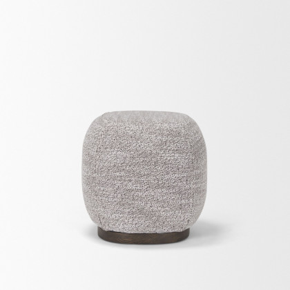 Mercana Siren Counter Stool with Dark Brown Wood - Gray