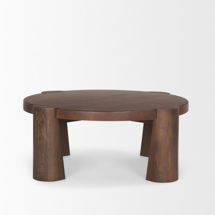 Mercana - Tammar Round Wood with Tapered Legs Coffee Table