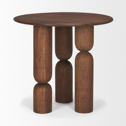 Mercana - Sonel Foyer Table in Brown, Solid Wood