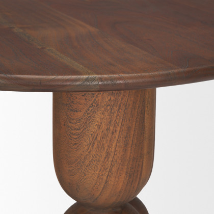 Mercana - Sonel Foyer Table in Brown, Solid Wood