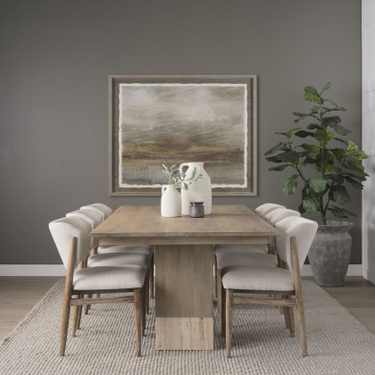 Mercana Shivon 94" Dining Table - Light Brown