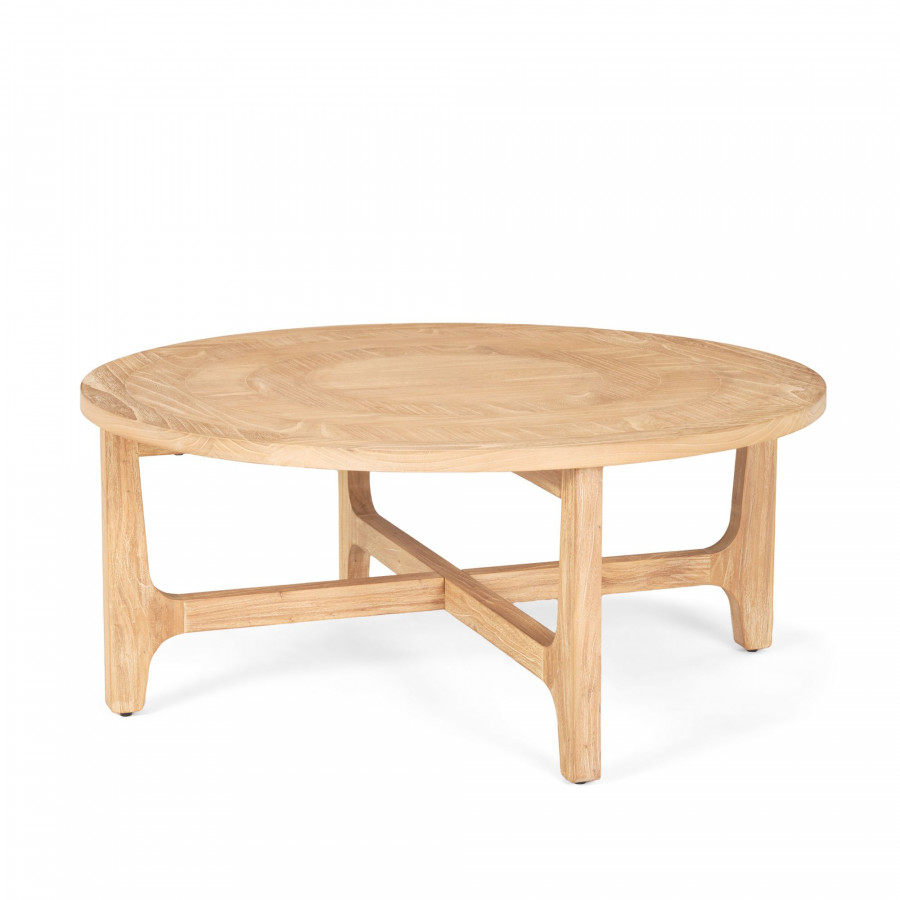 Mercana - Taylin Light Brown Wood Round Coffee Table