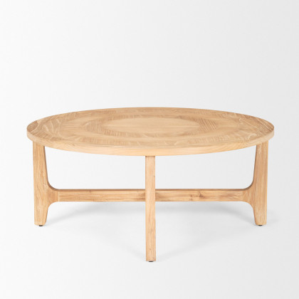Mercana - Taylin Light Brown Wood Round Coffee Table