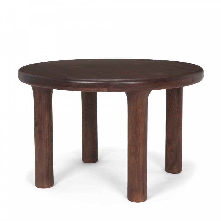 Mercana Soma Round Dining Table - Dark Brown