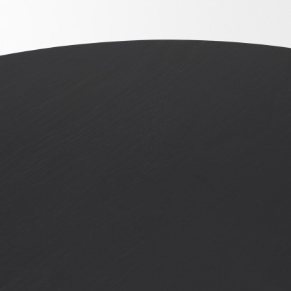 Mercana - Tucson Natural Wood with Round Black Oak Top Coffee Table
