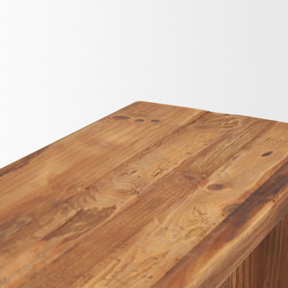 Mercana - Tahira Bench in Brown, Reclaimed Wood