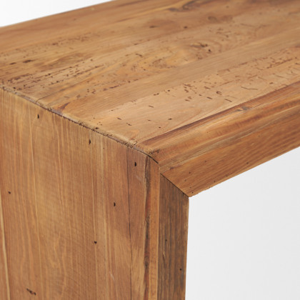 Mercana - Tahira Bench in Brown, Reclaimed Wood