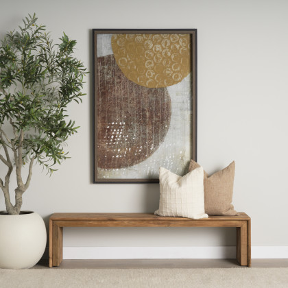 Mercana - Tahira Bench in Brown, Reclaimed Wood