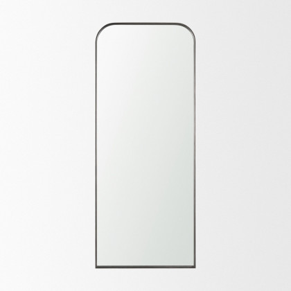 Mercana Tamira Tall Metal Arched Mirror - Gunmetal