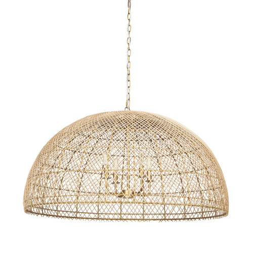 Mercana Thad Large 4 Light Chandelier - Beige