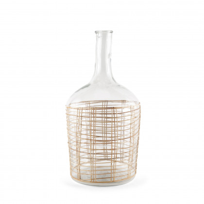 Mercana - Troian Rattan Wrapped Glass Bottle