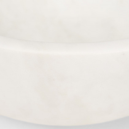 Mercana Katora Premium Solid Marble Bowl - White, Large