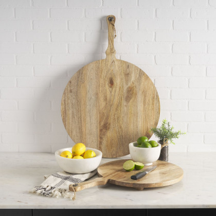 Mercana Katora Premium Solid Marble Bowl - White, Large
