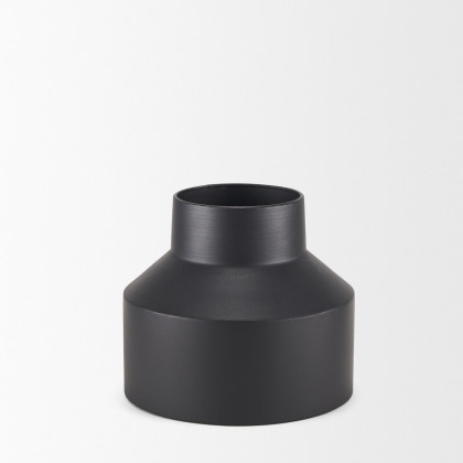 Mercana Tosca Medium Metal Vase - Black