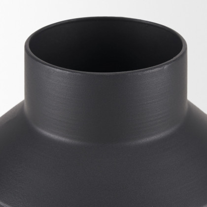 Mercana Tosca Medium Metal Vase - Black