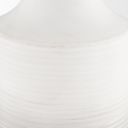 Mercana Toru Tall Ombre Metal Vase - White/Gray
