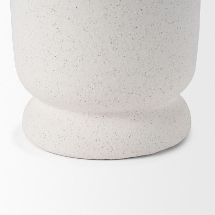 Mercana Dylan Small Ceramic Vase with Handles - White