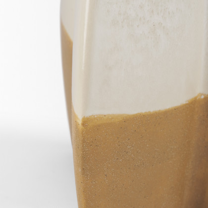 Mercana Vania Vase - White/Gold, H16"
